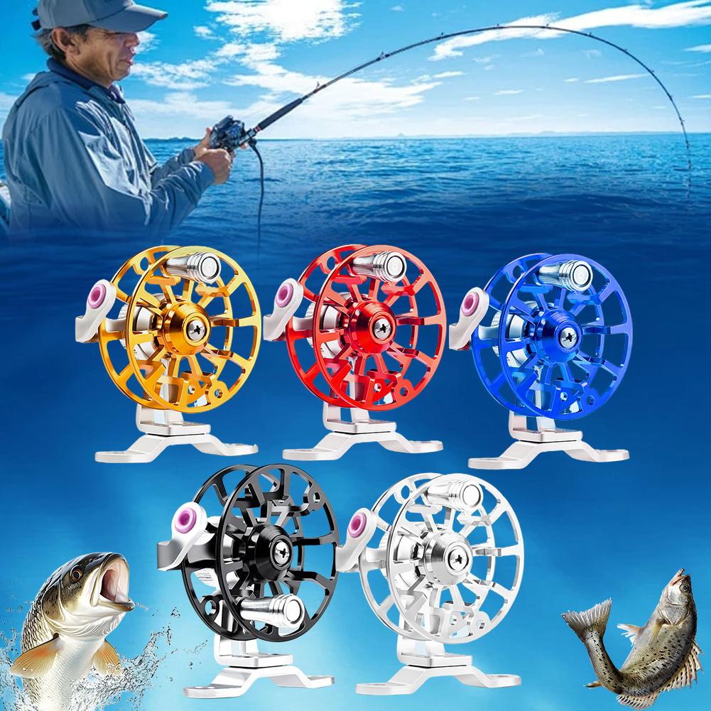 Ice Fishing Reel - Mini Mulinello da Pesca in Metallo,